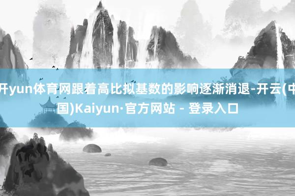 开yun体育网跟着高比拟基数的影响逐渐消退-开云(中国)Kaiyun·官方网站 - 登录入口